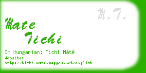 mate tichi business card