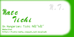 mate tichi business card